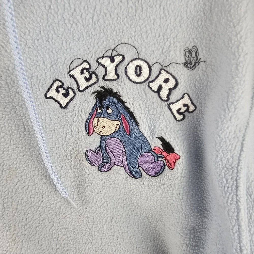 Vintage 90s Disney Winnie The Pooh Eeyore Butterflys Embroidered Sz M Y2K